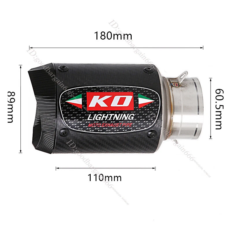 Juego de escape deslizable de fibra de carbono para Aprilia RSV4 RR RF 2017-2020 Foto 4 de 4