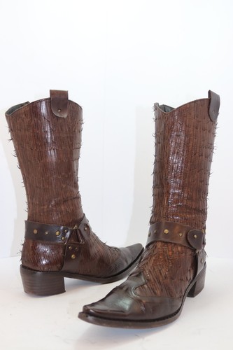 SUMMER MORNING Brown Flat Heel Boots Size 38 BE - Picture 7 of 13