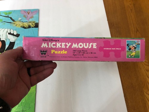 VINTAGE WHITMAN WALT DISNEY MICKEY MOUSE GOLFING COMPLETE 100 PC PUZZLE USA - Picture 8 of 9