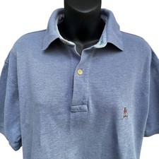 Y2K VTG Tommy Hilfiger Short Sleeve Polo Heather Blue Men  s L Embroidered Crest