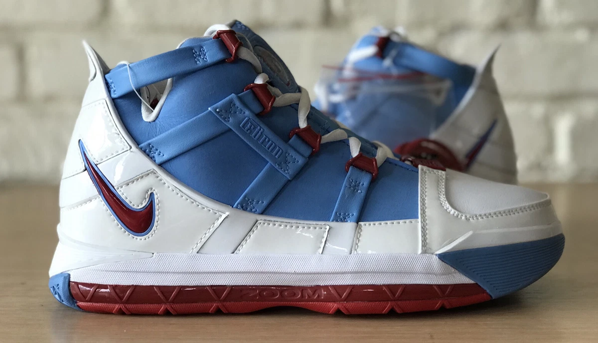Nike Zoom LeBron 3 III QS Houston Oilers James Blue AO2434 400 Men s Sz 7.5 9W
