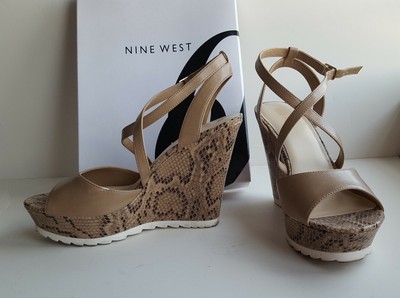 nine west platform wedges