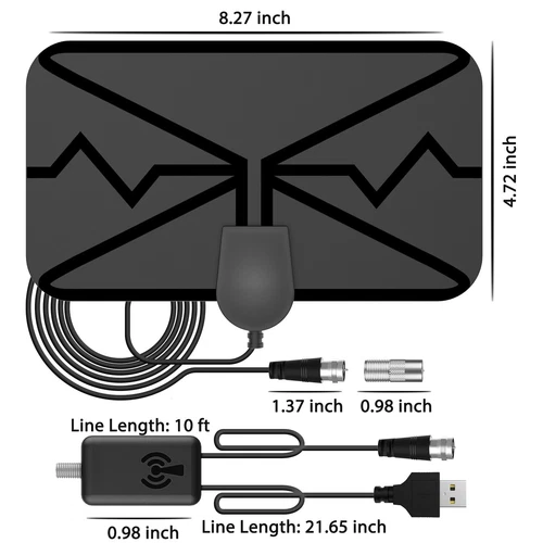 Antenne Digital Para Smart TV Rango De 5600 Millas Con Amplificador 4K y HD 1080P - Bild 6 von 12
