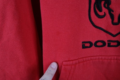 Vtg NASCAR Boys Large Faded Spell Out Dodge Racing Kasey Kahne Hoodie Sweatshirt - Picture 5 of 13