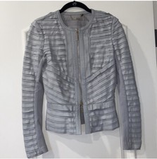 Beautiful Grey Marciano Leather Jacket