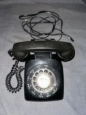 Vintage Western Electric/Bell System Black Rotary Dial Desk Telephone