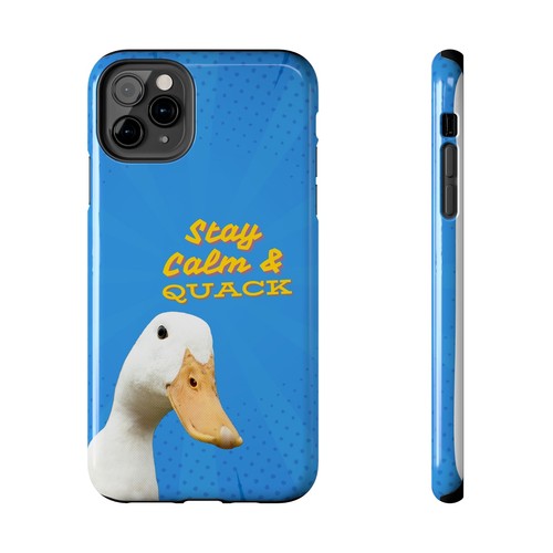 Stay Calm & Quack Duck Phone Case, Fun Duck Design, Tough Phone Cover - Picture 78 of 108