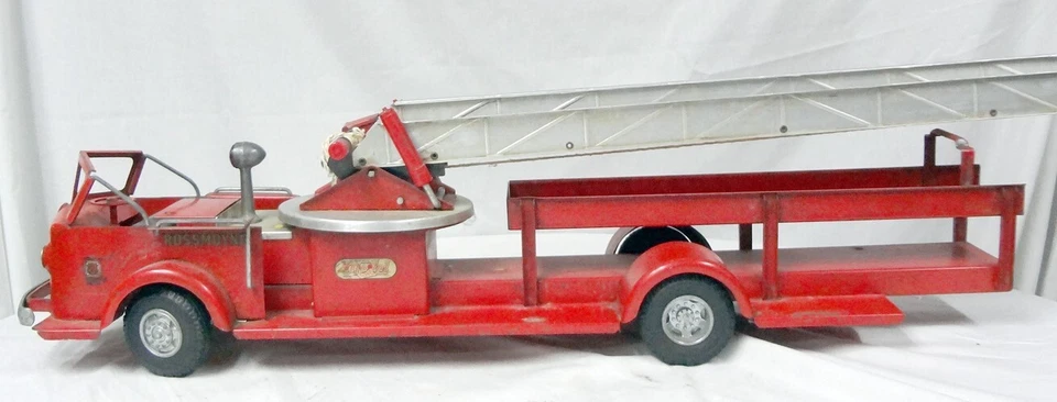 Винтажная модель пожарной машины 1950-х Doepke Rossmoyne American La France с лестницей! - Изображение 4 из 4