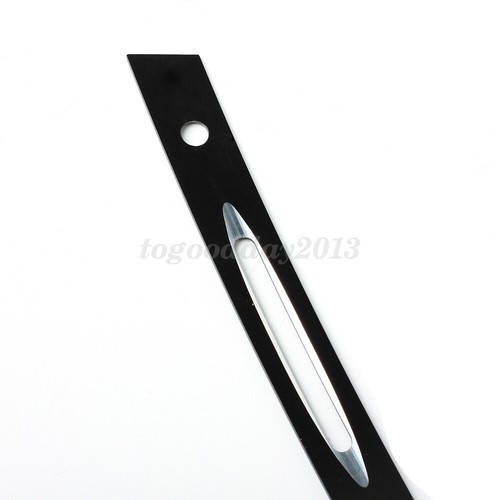 US Black + Chrome Fairing Windshield Trim For Harley Touring FLHT FLHX 1996-2013 - Bild 6 von 10