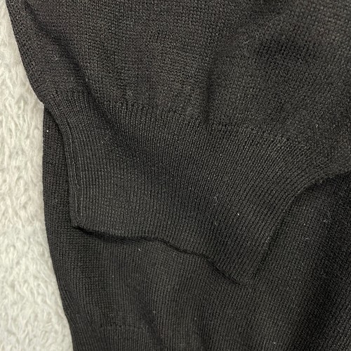 Toscano Sweater Polo Collar Black Merino Wool Made in Italy Mens 2XT Tall XXLT - Picture 5 of 11