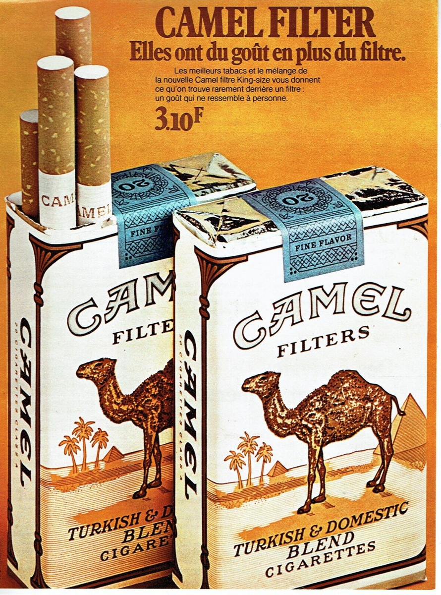 publicit Advertising 0523 1972 cigarette Camel filter gout de plus | eBay