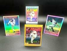 Topps Chrome Gold Refractor Troy Percival Anaheim Angels
