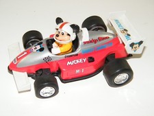 1988 MASUDAYA MICKEY MOUSE PULL BACK FRICTION RACE CAR JAPAN