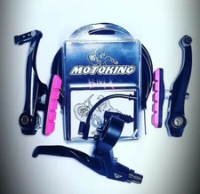 MOTOKING BMX PRO 8 V-BRAKE KIT BLACK/PINK FITS - Redline,Haro,SE,dk,GT,Mongoose