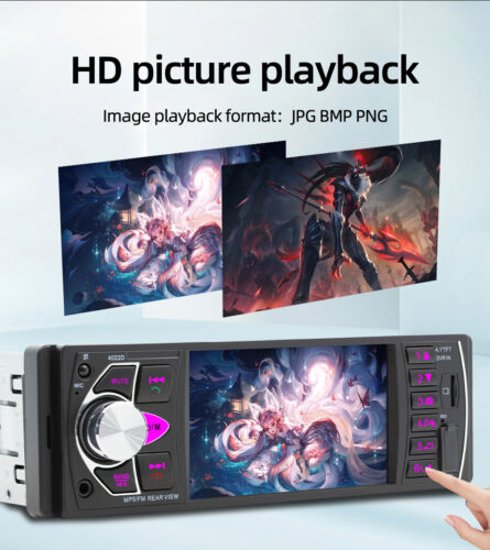 Autoradio 1 DIN Mit 4" IPS Bldschirm Bluetooth Freisprecheinrichtung USB AUX SD - Bild 8 von 16
