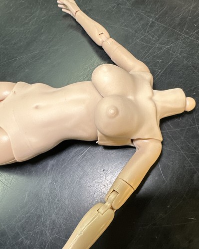 1/6 scale Female Base Body Semi-Seamless Large Bust W/ Hands 12" Action Figure - Picture 10 of 15