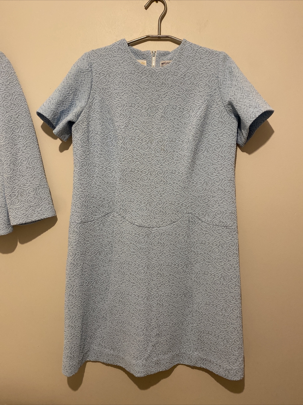 Vintage 60s Jersey Masters by Elegant Lady Crimplene Dress & Jacket 12