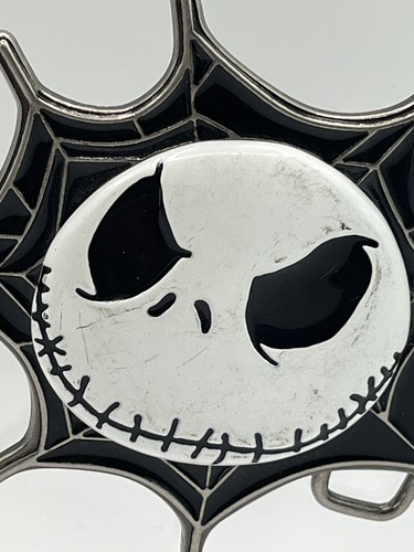 Disney Jack Skellington Spider Web Belt Buckle Nightmare Before Christmas Retro - Picture 2 of 4