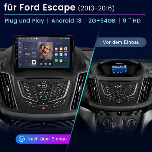32G Android 13 Autoradio Für C-Max Ford Kuga 2012-2018 Escape 2013-2019 GPS WIFI - Bild 2 von 18