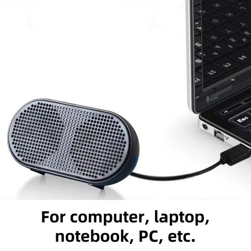 1 x Mini USB Stereo Computer Speaker Sound Card 2 Channel For PS4 PC Laptop - Imagen 11 de 14