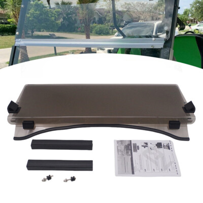 For Club Car Precedent 04 -24 Golf Cart Folding Windshield Windscreen W/Gasket