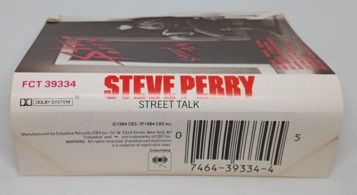 Steve Perry Street Talk Cassette CBS 1984 FCT 39334 VG - Picture 4 of 5