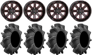 System 3 St 4 14 Wheels Red 32 Assassinator Tires Honda Pioneer 1000 Talon Ebay