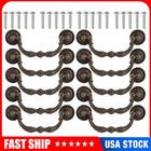 10-Pack Vintage Drop Bail Dresser Drawer Pull Antique Bronze Cabinet Handle Knob