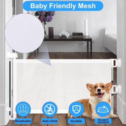 Expandable 14" H Dog Gate for Doorways - Lightweight, Sturdy Mesh Design - Picture 6 of 11