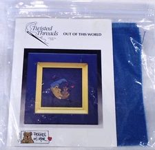 Twisted Threads Out of This World Moon & Teddy Bear Cross Stitch Kit