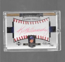 2003 Sweet Spot Classic- KEITH HERNANDEZ - Red Ink Autograph - 1986 METS #d 5/25