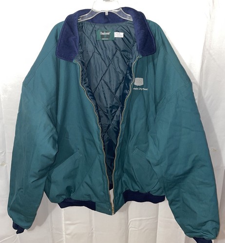 NEU 4X Dunbrooke Herren dunkelgrün Canvas Jacke Reißverschluss gesteppt gefüttert Made in USA - Bild 3 von 19