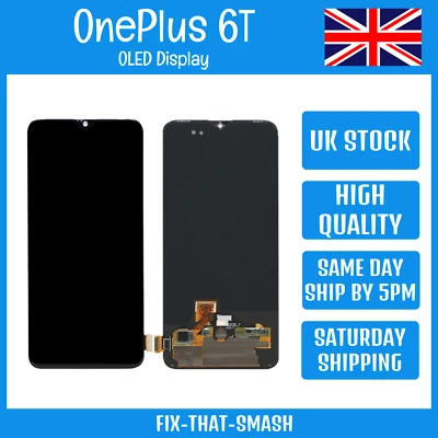 OnePlus 1+ 6T A6010, A6013 Replacement OLED LCD Display Screen Digitizer