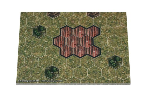 Hexagon-Map "Wall #1 & Wald #2" Spielplan für Rollenspiel & Tabletop d20  - Picture 3 of 3