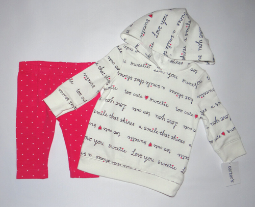 Toddler girl clothes, 2T, Carter's hoodie & pant set/ SEE DETAILS SIZE~