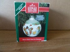 VINTAGE HALLMARK KEEPSAKE GLASS ORNAMENT- 1991- BETSY CLARK- RARE VINTAGE 
