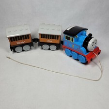 Tomy Thomas The Train Annie Clarabel Pull Toy 1998 Sounds GUC Needs Batteries