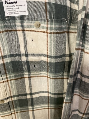 Men's Sonoma Goods For Life Supersoft Flannel Size Large Black Plaid - Afbeelding 4 van 5