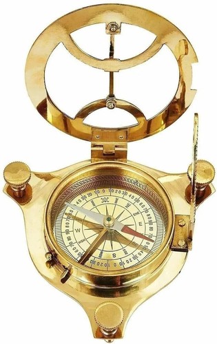 Antique Vintage Brass Solid Kelvin & Hughes 1917 Brunton Compass Handmade - 第 4/4 張圖片
