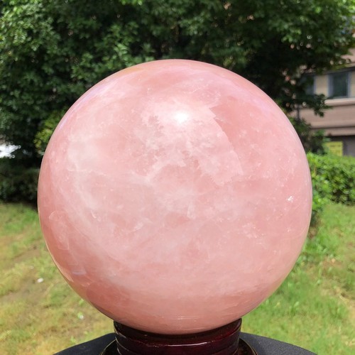 Bola esfera cristal cuarzo rosa natural 17,88 lb curación Reiki 1593 - Imagen 21 de 21