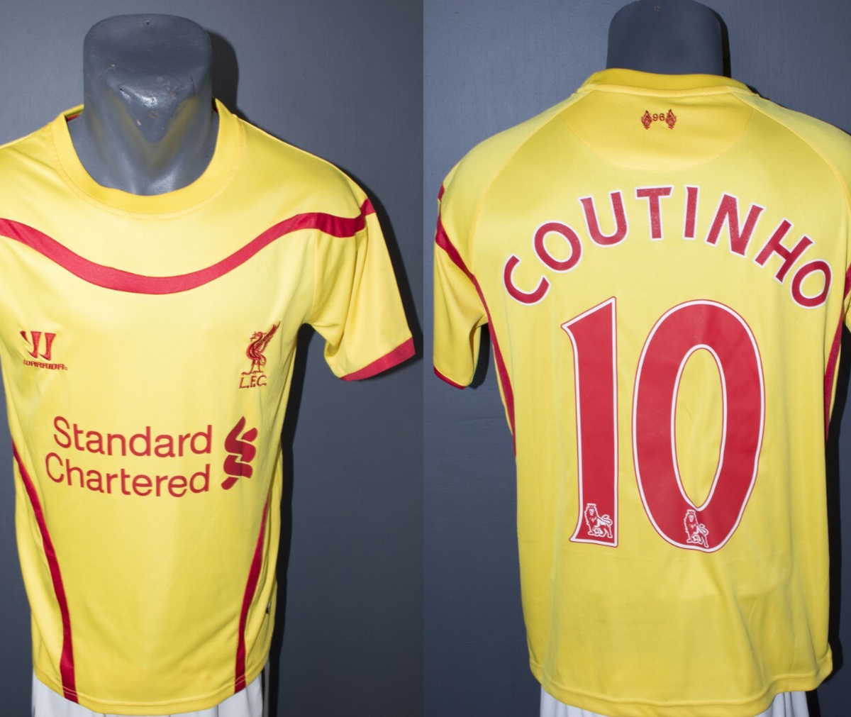 Liverpool Jersey Coutinho 2014/2015 Away Football Soccer Mens