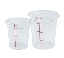 4 qt Heavy-Duty Round Food Storage Plastic Container