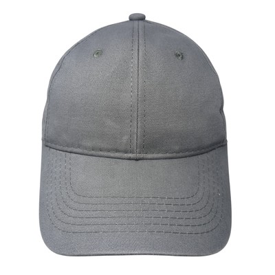 George Strapback Hat Gray One Size Adjustable 6 Panel Solid Blank