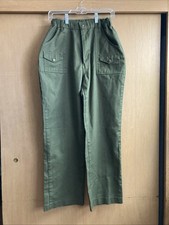 Boy Scouts of America Pants Mens 30x29 Olive Green Uniform Official BSA Vintage