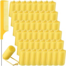 48 Pcs Foam Sponge Hair Rollers Soft Sleeping Curlers Flexible Sponge Curler