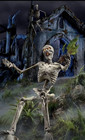 5 FEET ULTRA POSEABLE AND STAY SKELETON CORPSE*LED EYES & MOUTH*BRAND NEW*5 FT