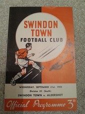 Swindon Town v Aldershot 21.09.1955