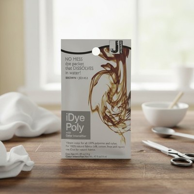 Transform Synthetic Fabrics - 14g Brown iDye Poly for Easy Color Application