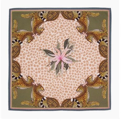 S/2 Ardmore Leopard Lily Napkins, Stone