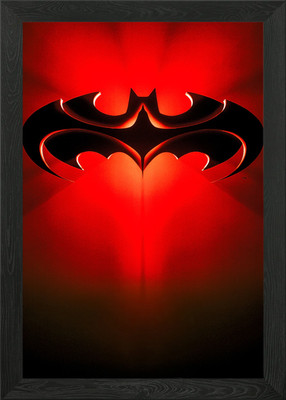 Batman Forever Logo Gerahmtes Wandbild Poster Leinwanddruck Bild